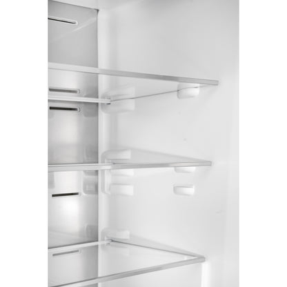 Custodia 24" Bottom Freezer, 10.3 cf., Right Swing, Total No frost, Black, Antique Brass handles - Forno Appliances