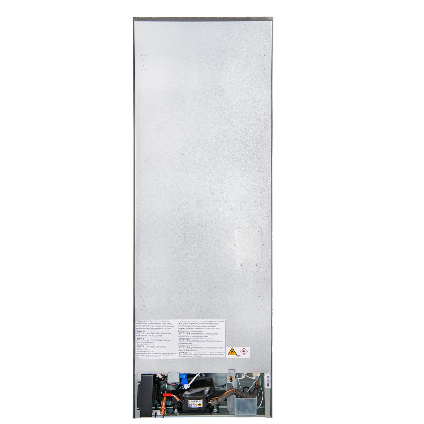 Custodia 24" Bottom Freezer, 10.3 cf., Left Swing, Ice Maker, Total No frost, Stainless Steel handles - Forno Appliances