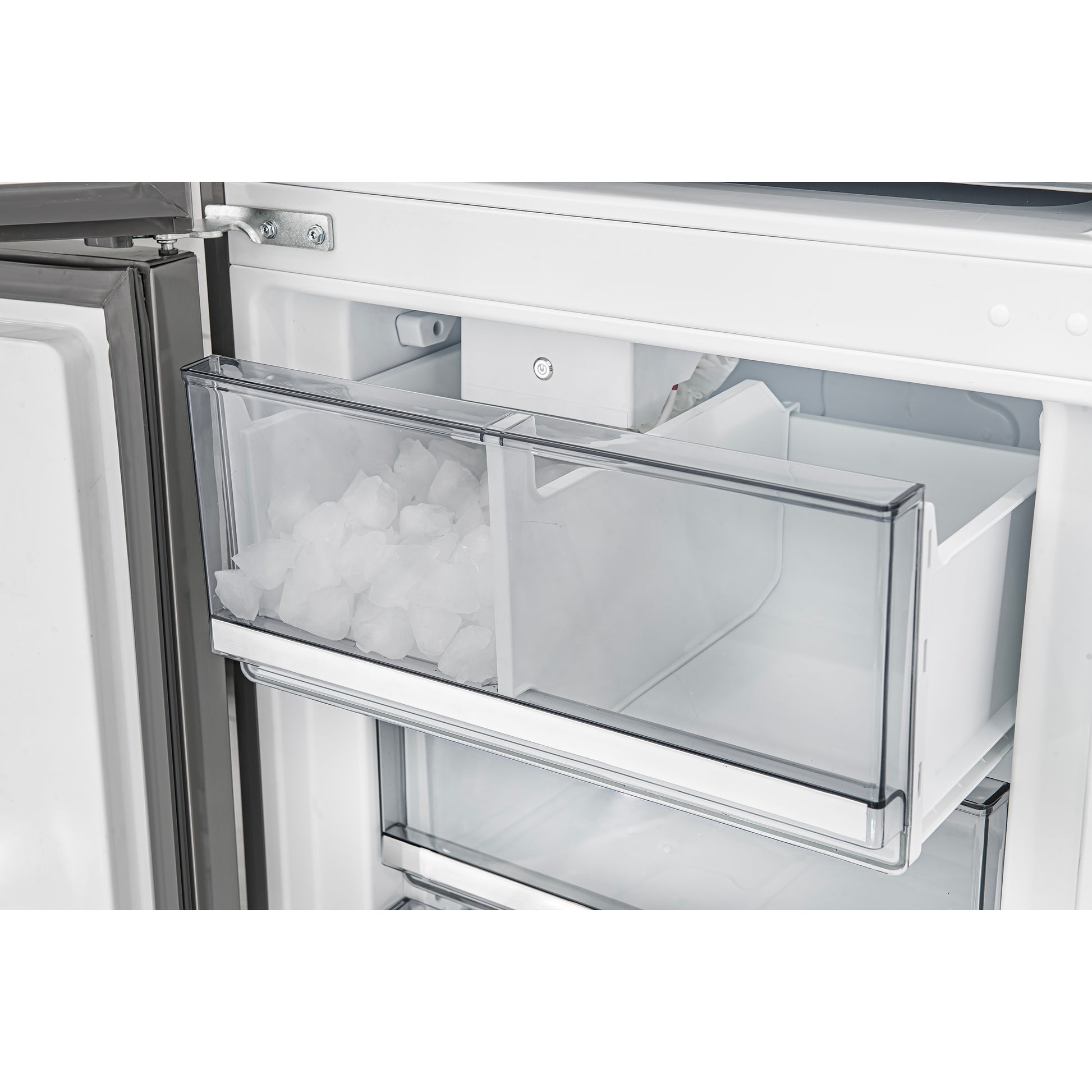 Custodia 24" Bottom Freezer, 10.3 cf., Left Swing, Ice Maker, Total No frost, Stainless Steel handles - Forno Appliances