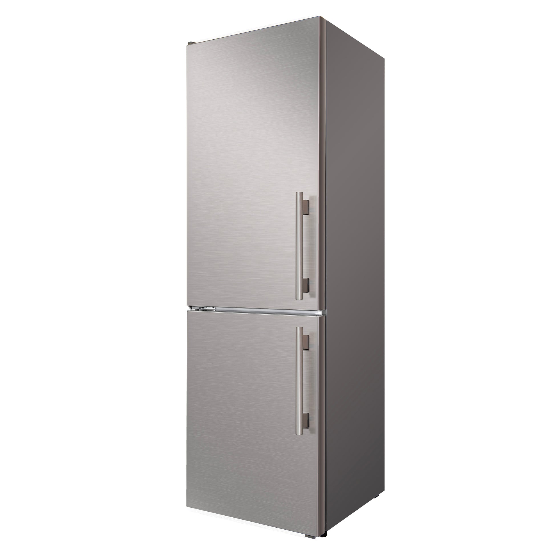 Custodia 24" Bottom Freezer, 10.3 cf., Left Swing, Ice Maker, Total No frost, Stainless Steel handles - Forno Appliances