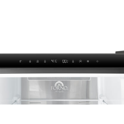 Custodia 24" Bottom Freezer, 10.3 cf., Right Swing, Total No frost, Stainless Steel handles - Forno Appliances