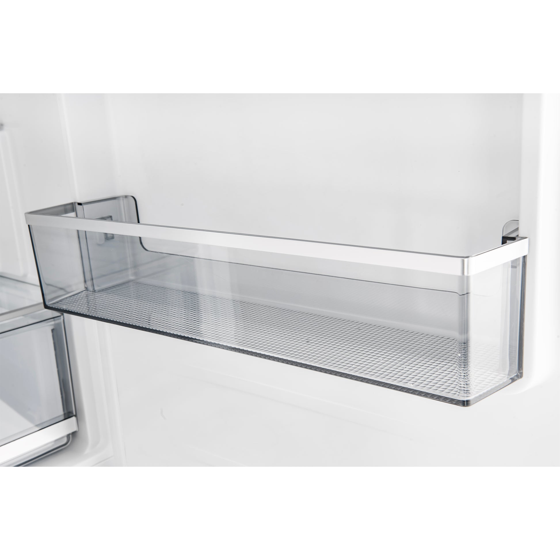 Custodia 24" Bottom Freezer, 10.3 cf., Right Swing, Total No frost, White, Antique Brass handles - Forno Appliances