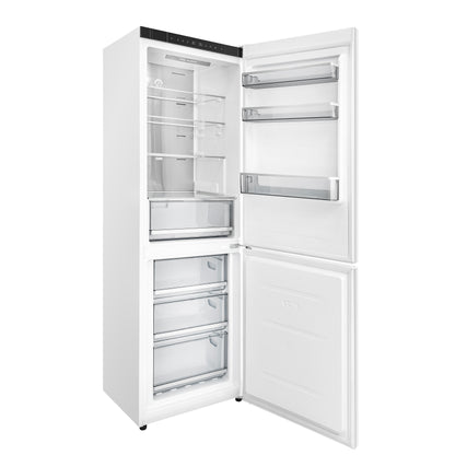 Custodia 24" Bottom Freezer, 10.3 cf., Right Swing, Total No frost, White, Antique Brass handles - Forno Appliances