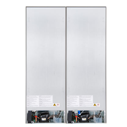 Custodia 48" Bottom Freezer combo, 20.6 cf., Ice Maker, Total No frost, Stainless Steel handles - Forno Appliances