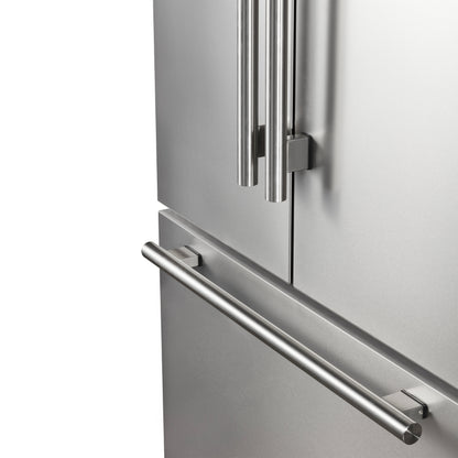 Refrigerador Forno Rivello de 36 pulgadas con puerta francesa en acero inoxidable, dispensador de agua interno, hielo filtrado, estantes ajustables, certificación Energy Star