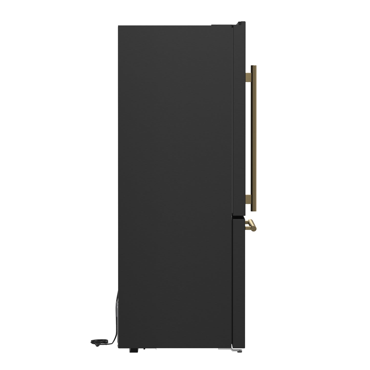 Forno Milano Espresso 31-Inch Bottom Freezer Refrigerator, Black, 17.2 cu.ft Capacity, Energy Efficient - Forno Appliances