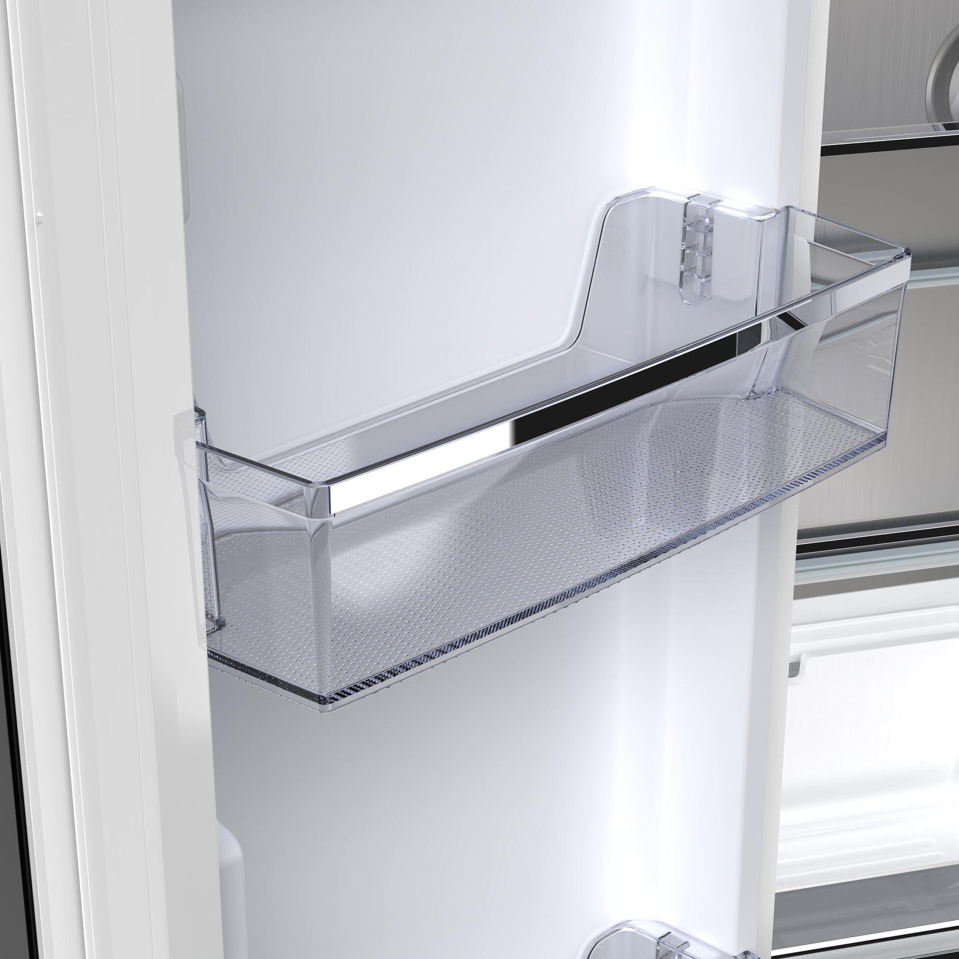 Forno Luigi 33-Inch French Door Refrigerator, 18 cu.ft, Black Finish, Antique Brass Handles, ENERGY STAR Certified - Forno Appliances