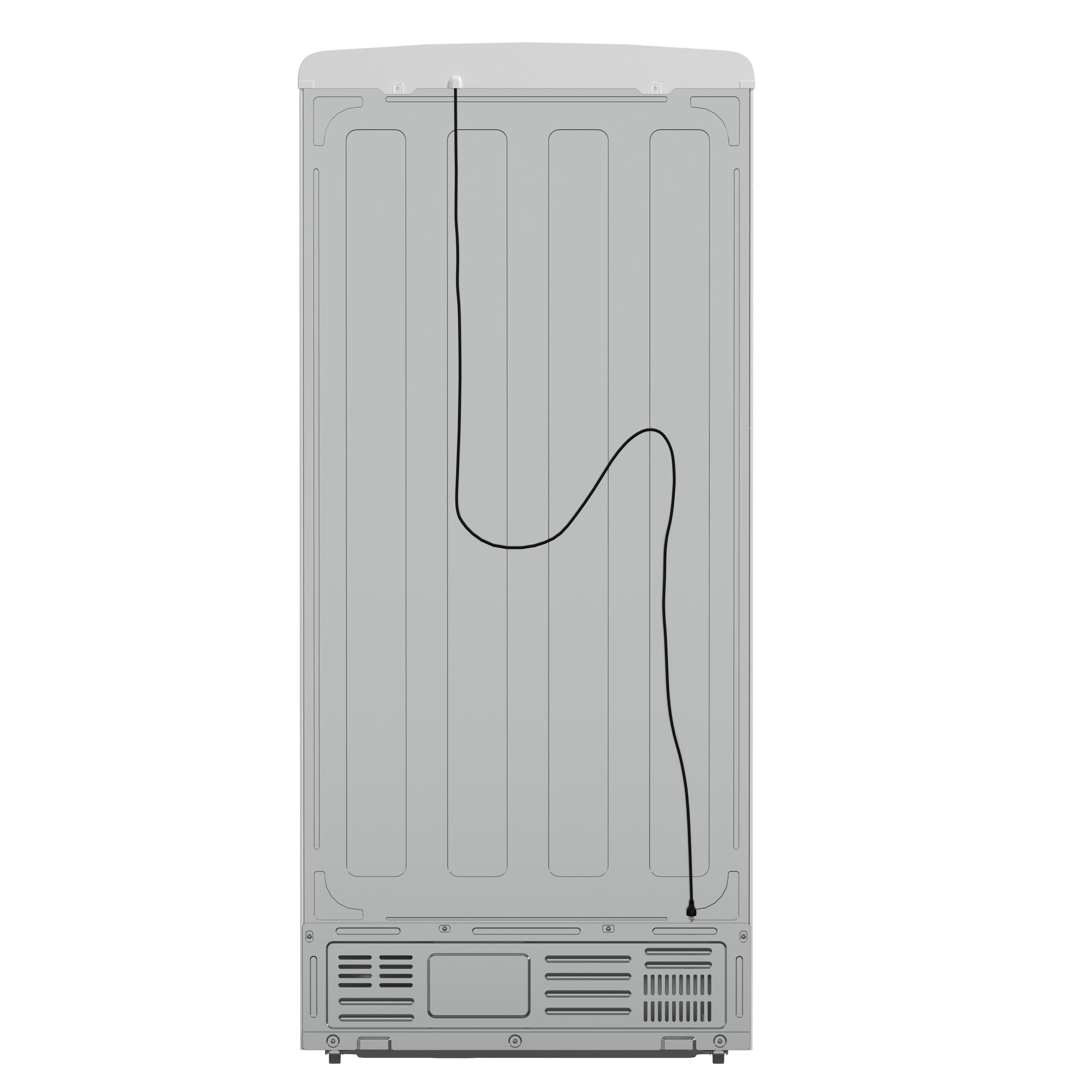 Forno Luigi 33-Inch French Door Refrigerator, 18 cu.ft, White Finish, Antique Brass Handles, ENERGY STAR Certified - Forno Appliances