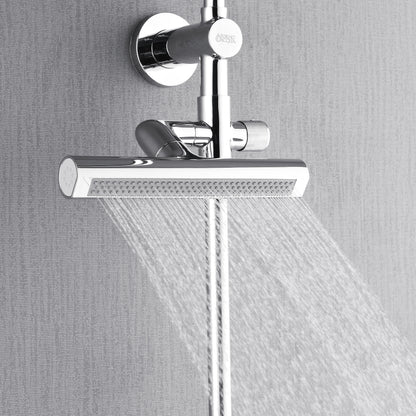 Forno Acqua AcquaFALL Shower, Polished Stainless Steel Finish, Overhead Rainfall Shower, Handheld Shower Head, Body Jets, 1.8 GPM Flow Rate