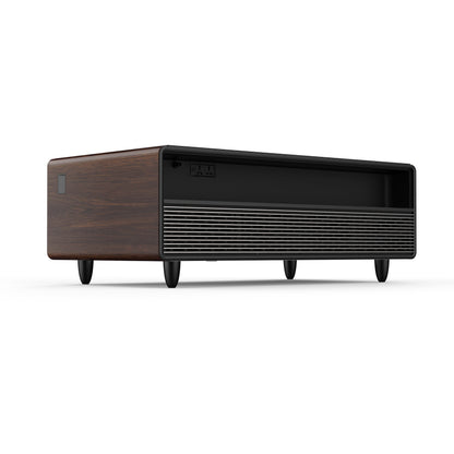 Forno Evoluto Tavolo 51-Inch Smart Coffee Table with Wood-Accent Sides – Dual Cooling Zones, Wireless Charging Pad & Built-In Bluetooth Speakers - Forno Appliances