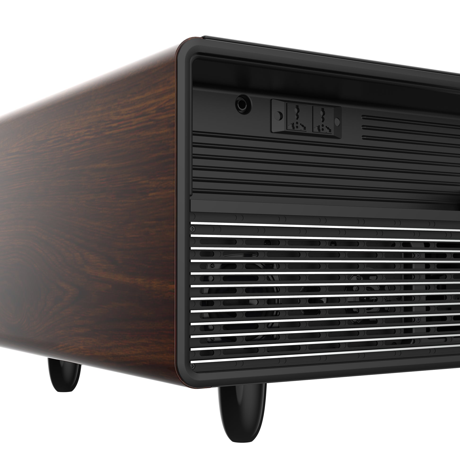Forno Evoluto Tavolo 51-Inch Smart Coffee Table with Wood-Accent Sides – Dual Cooling Zones, Wireless Charging Pad & Built-In Bluetooth Speakers - Forno Appliances