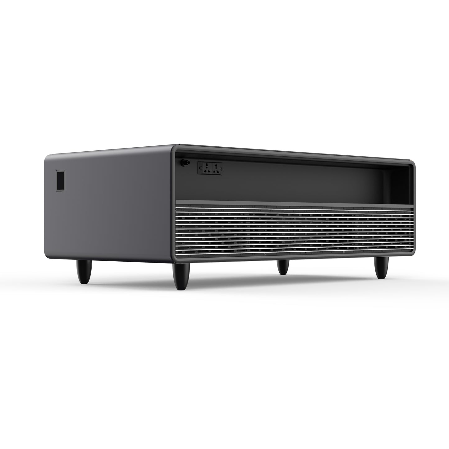 Forno Evoluto Tavolo 51-Inch Black Smart Coffee Table – Dual Refrigerator Drawers, Bluetooth 5.0 Audio, Wireless Charging & RGB Ambient Light - Forno Appliances