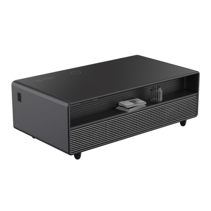 Forno Evoluto Tavolo 51-Inch Black Smart Coffee Table – Dual Refrigerator Drawers, Bluetooth 5.0 Audio, Wireless Charging & RGB Ambient Light - Forno Appliances