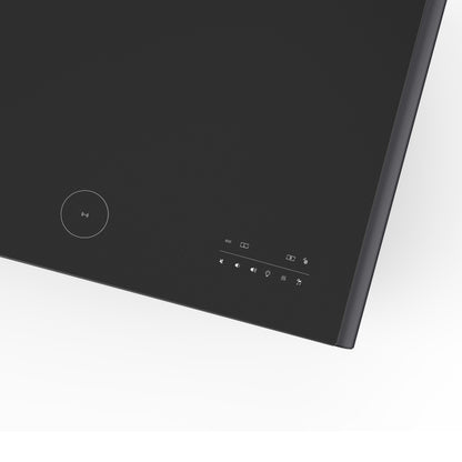 Forno Evoluto Tavolo 51-Inch Black Smart Coffee Table – Dual Refrigerator Drawers, Bluetooth 5.0 Audio, Wireless Charging & RGB Ambient Light - Forno Appliances