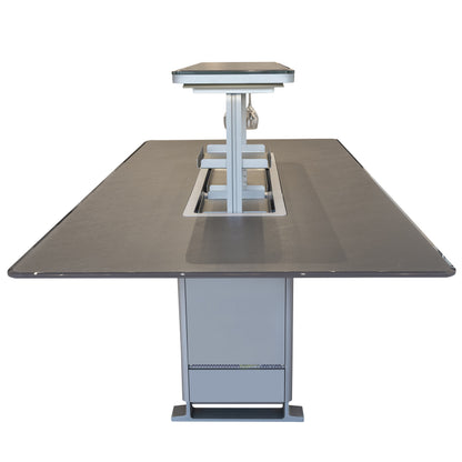 Cinetico Smart Dining Table, Sandstone Black, 5.3 cu.ft fridge and freezer with Bluetooth control