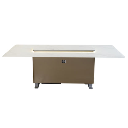 Table à manger intelligente Cinetico blanche, réfrigérateur et congélateur de 5,3 pi³ avec contrôle Bluetooth
