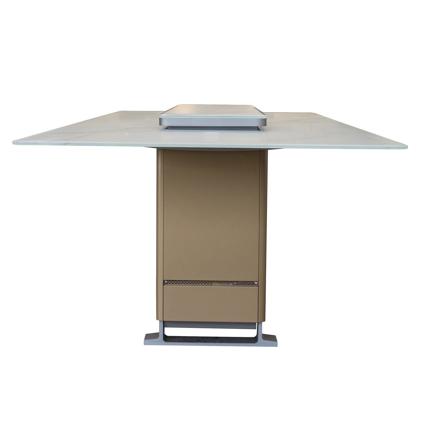 Table à manger intelligente Cinetico blanche, réfrigérateur et congélateur de 5,3 pi³ avec contrôle Bluetooth