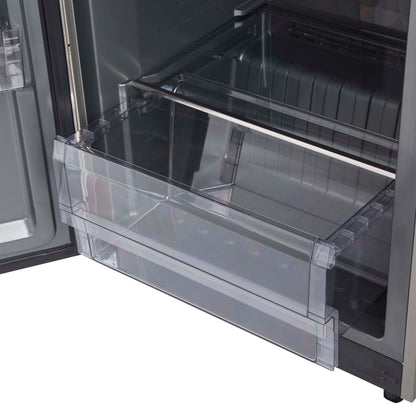 Forno Fortezza 28 Inch Left-Swing Freezer, Stainless Steel with Automatic Ice Maker - Forno Appliances