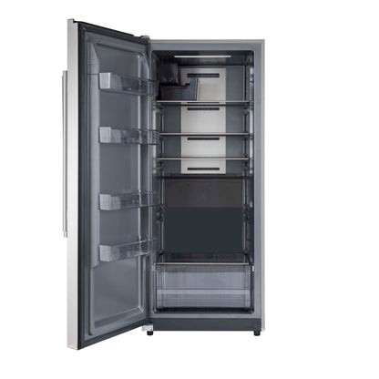 Forno Fortezza 28 Inch Left-Swing Freezer, Stainless Steel with Automatic Ice Maker - Forno Appliances