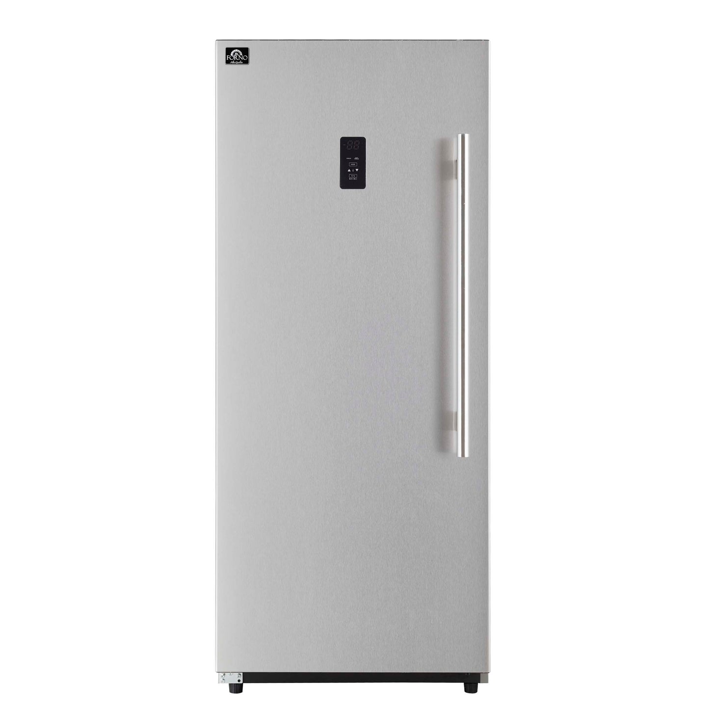 Forno Fortezza 28 Inch Left-Swing Freezer, Stainless Steel with Automatic Ice Maker - Forno Appliances