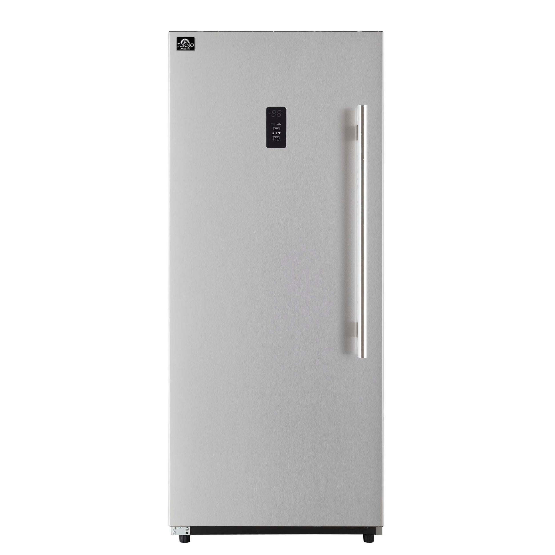 Forno Fortezza 28 Inch Left-Swing Freezer, Stainless Steel with Automatic Ice Maker - Forno Appliances