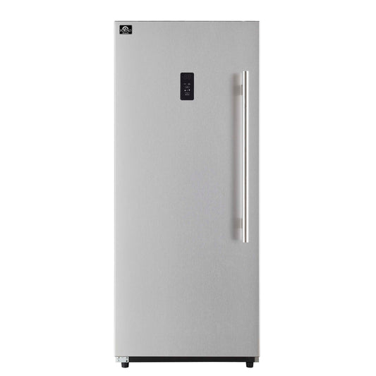 Forno Fortezza 28 Inch Left-Swing Freezer, Stainless Steel with Automatic Ice Maker - Forno Appliances