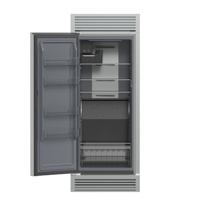 Forno Fortezza 32 Inch Left-Swing Freezer with Standard Trim Grill, Stainless Steel, with Automatic Ice Maker - Forno Appliances