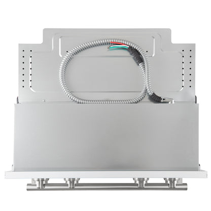 Forno Vomero 30-Inch Double Wall Oven, White, 10 cu.ft Total Capacity, 7100W Convection, Mechanical Controls, Manuel Steam Clean