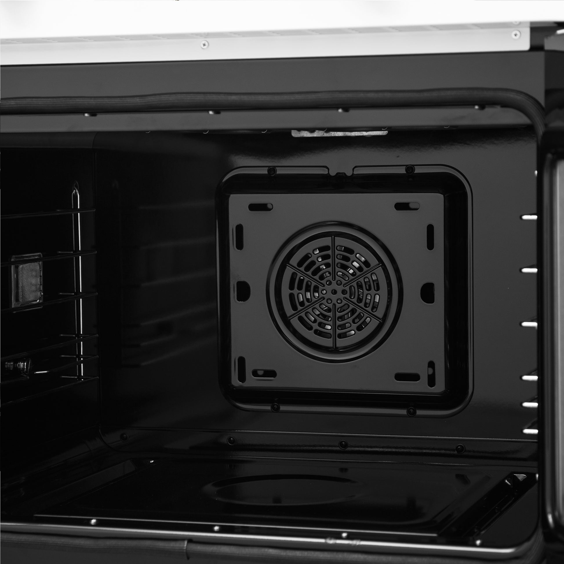 Forno Asti 30-Inch French Door Electric Wall Oven in White & Antique Brass, 3.68 cu. ft. True Convection, 3,600W, Air Fry, Sous Vide, Self-Clean - Forno Appliances
