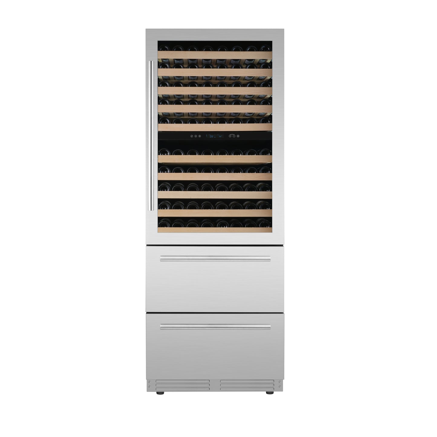 Forno Celano 30-Inch Dual Zone Wine Cooler and Beverage Cooler, 21.3 cu.ft, Stainless Steel - Forno Appliances