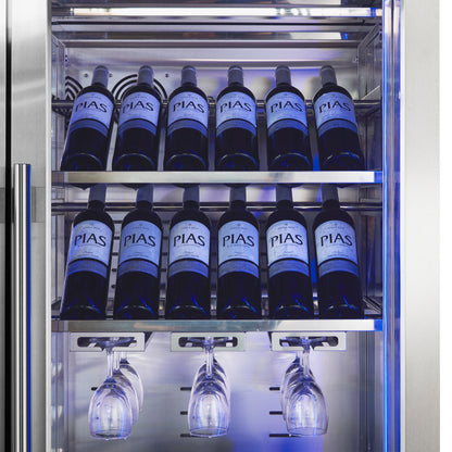 Abruzzo 48" Wine Cooler, Dual Zone, 30 cu.ft., 130 bottles, Display & Service Shelves, Stemware Racks, Rust resistant - Forno Appliances