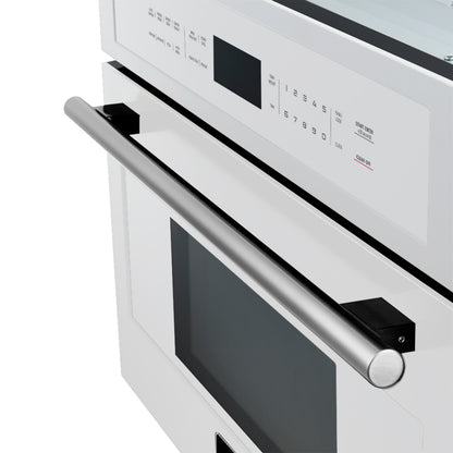 Oliena Espresso White 30 Inch 1750 Watt Compact Oven & 1000 Watt Microwave, 1.6 cu. ft. - Forno Appliances