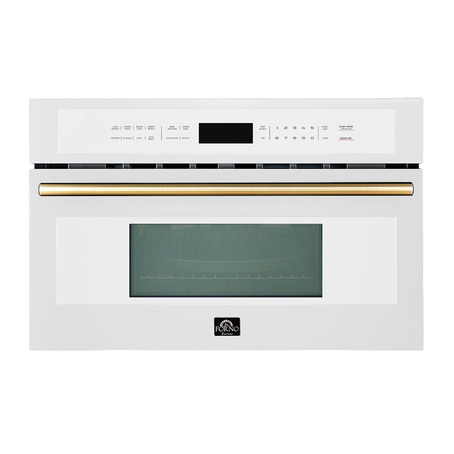 Oliena Espresso White 30 Inch 1750 Watt Compact Oven & 1000 Watt Microwave, 1.6 cu. ft. - Forno Appliances