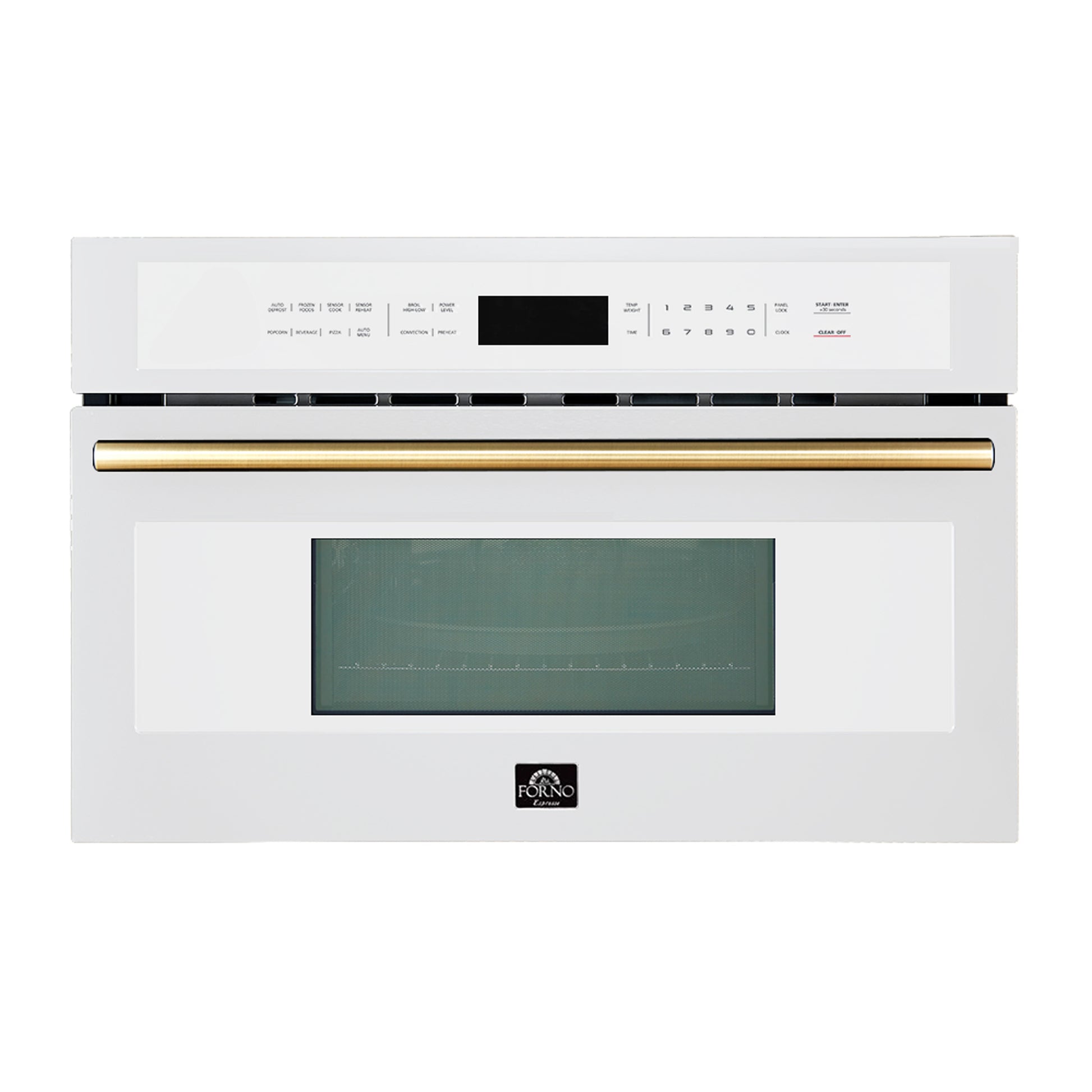 Oliena Espresso White 30 Inch 1750 Watt Compact Oven & 1000 Watt Microwave, 1.6 cu. ft. - Forno Appliances