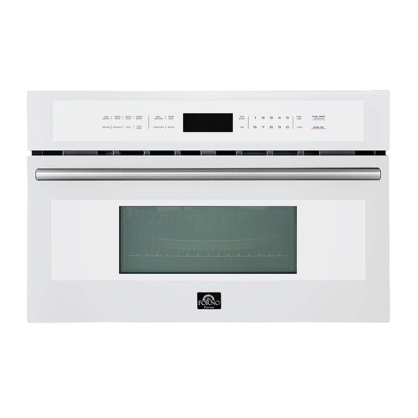 Oliena Espresso White 30 Inch 1750 Watt Compact Oven & 1000 Watt Microwave, 1.6 cu. ft. - Forno Appliances