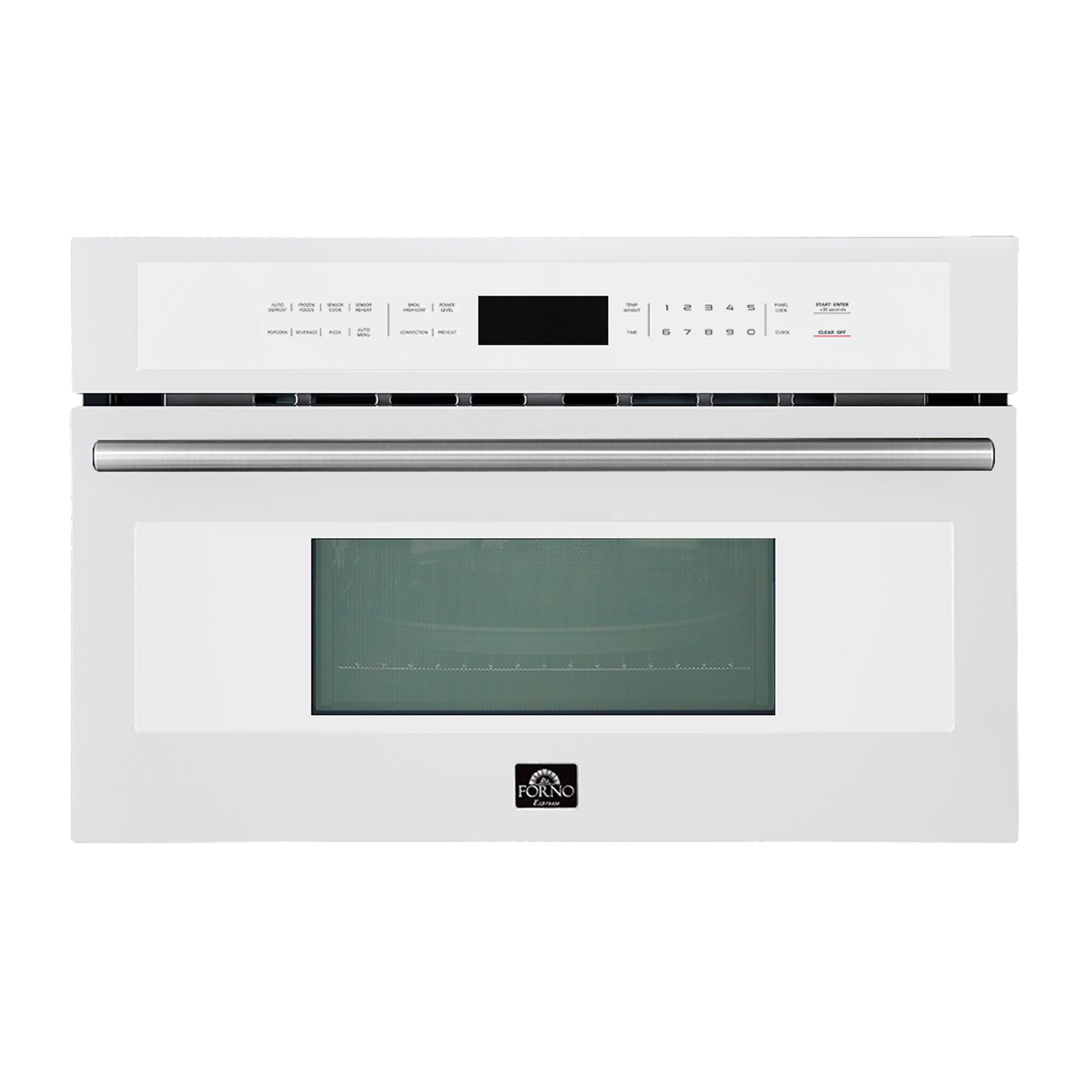 Oliena Espresso White 30 Inch 1750 Watt Compact Oven & 1000 Watt Microwave, 1.6 cu. ft. - Forno Appliances