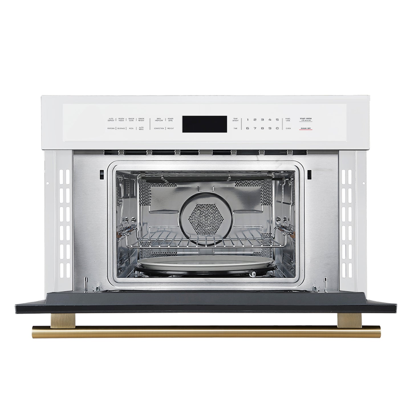 Oliena Espresso White 30 Inch 1750 Watt Compact Oven & 1000 Watt Microwave, 1.6 cu. ft. - Forno Appliances