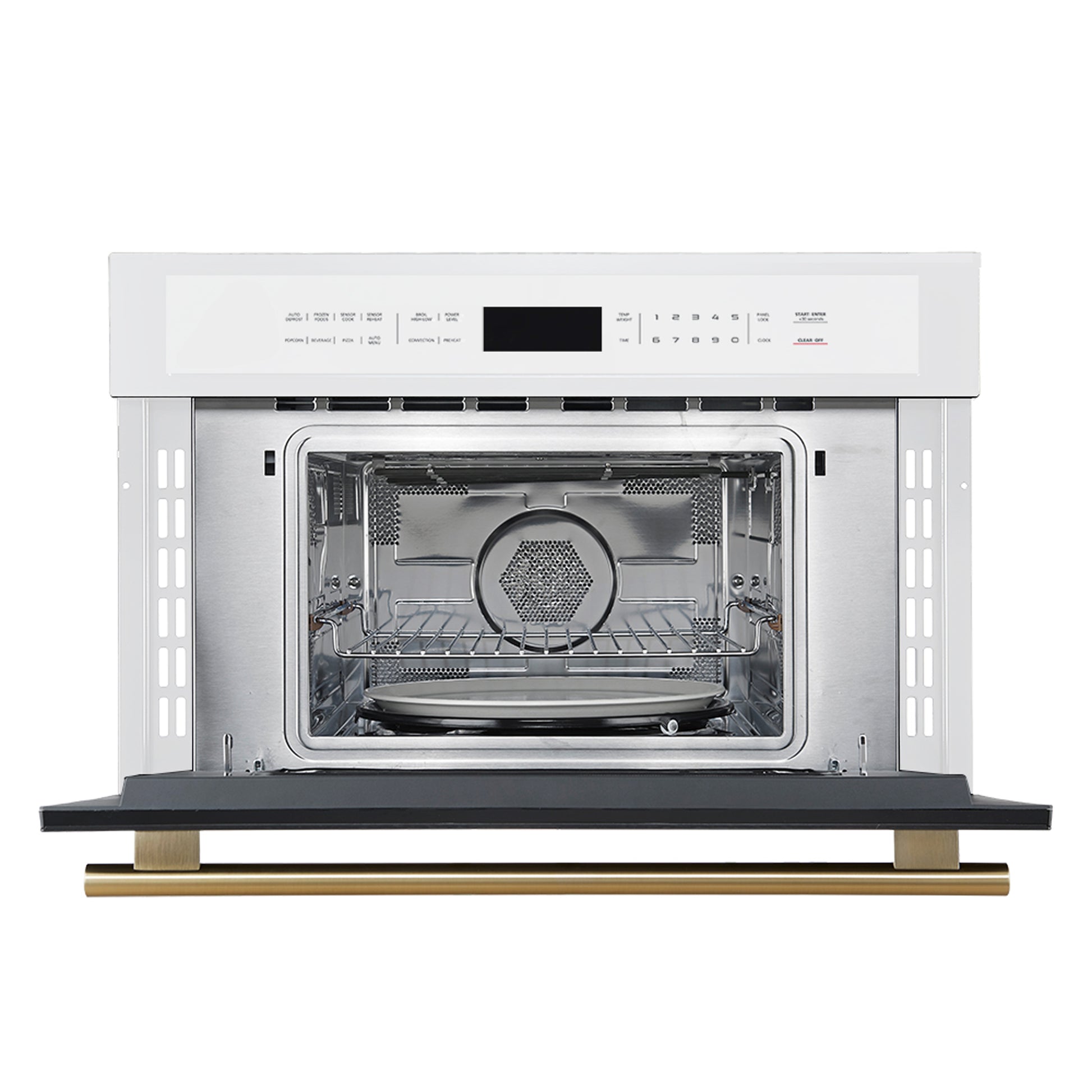 Oliena Espresso White 30 Inch 1750 Watt Compact Oven & 1000 Watt Microwave, 1.6 cu. ft. - Forno Appliances